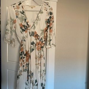Vici Lovestitch Floral Print Babydoll Dress